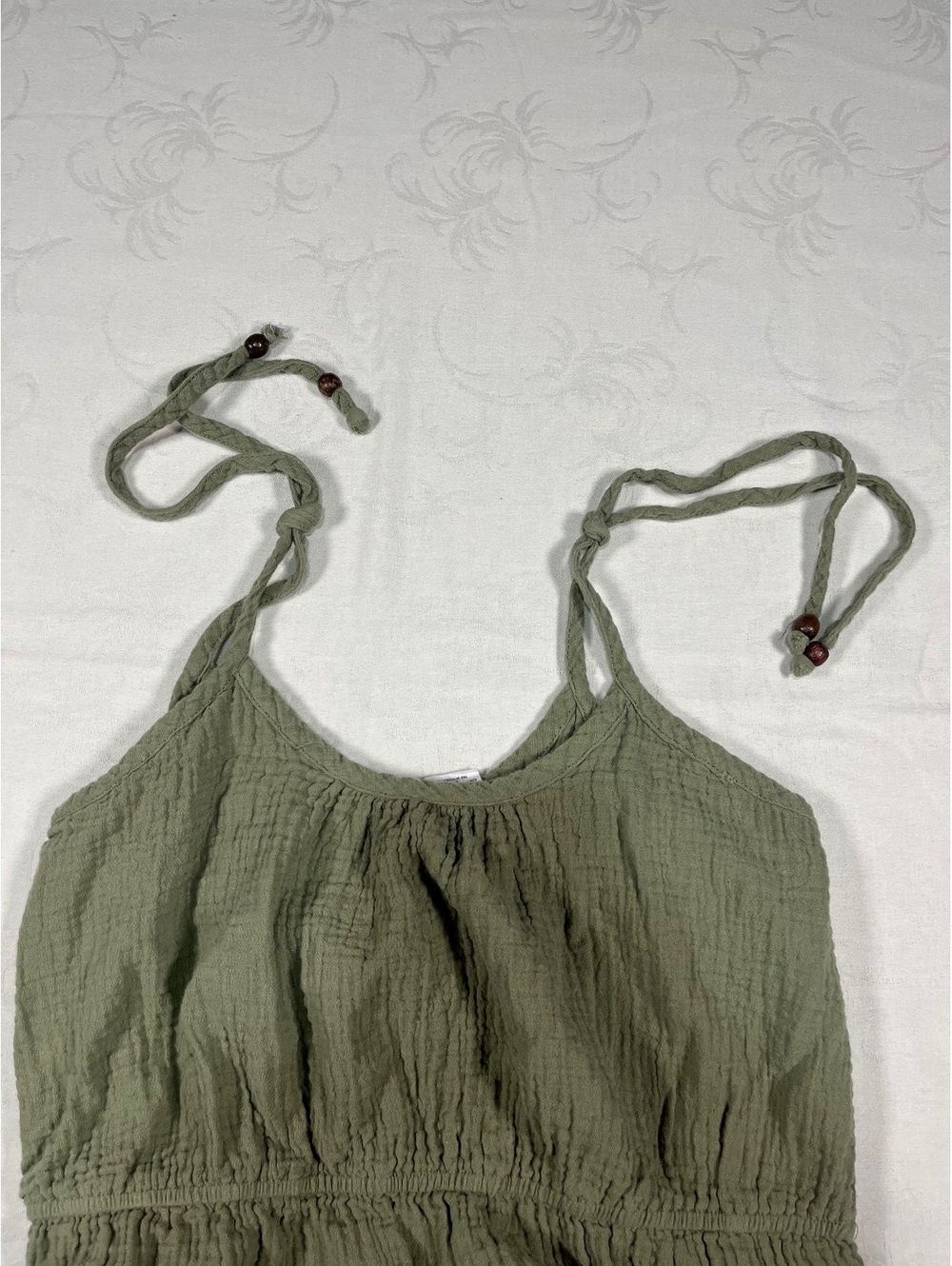 Womans Lucky Brand Midi Olive Dress Casual Size Small - Picture 5 of 7